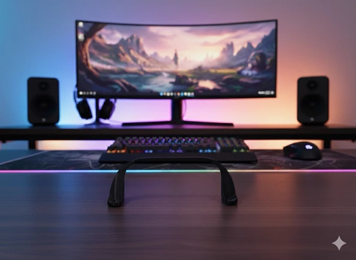 2 x PS5 Controller Stand - Invisible Minimalist DualSense Mount - 3D Scanned photo 3