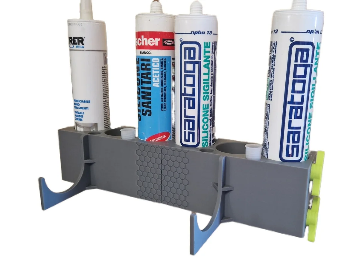 Caulking Gun & Sealant Cartridge Storage Rack for Workshop Wall