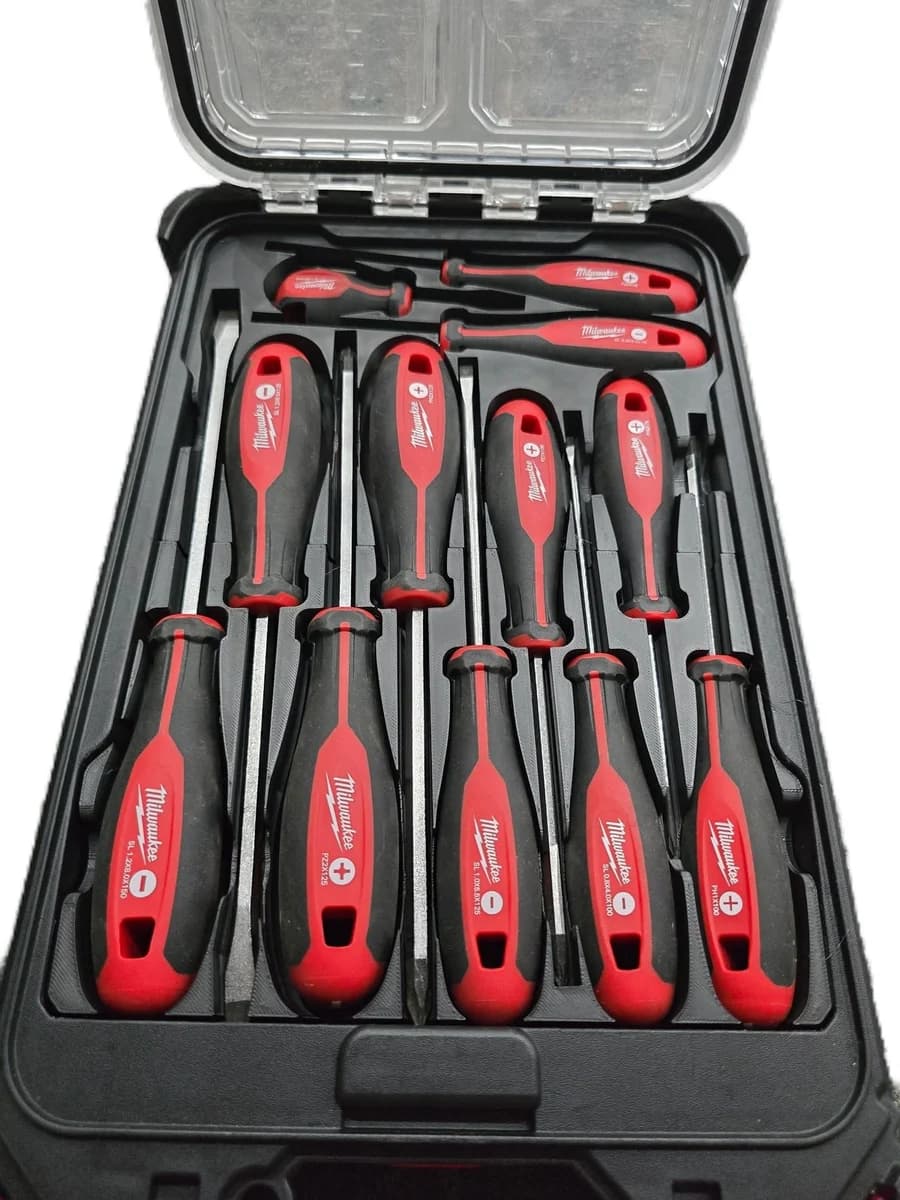 Milwaukee Packout Insert Liner for Tri-Lobe Screwdrivers | Compact Slim Organize