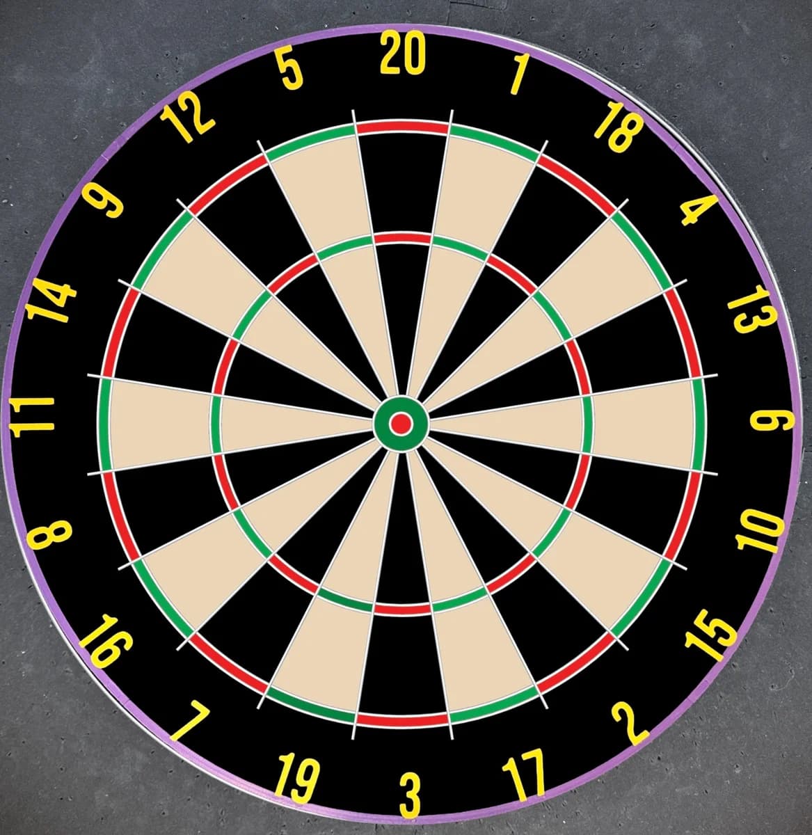 Dartboard Number Ring – Purple & Yellow, Winmau Blade, TOR, One80, Red Dragon