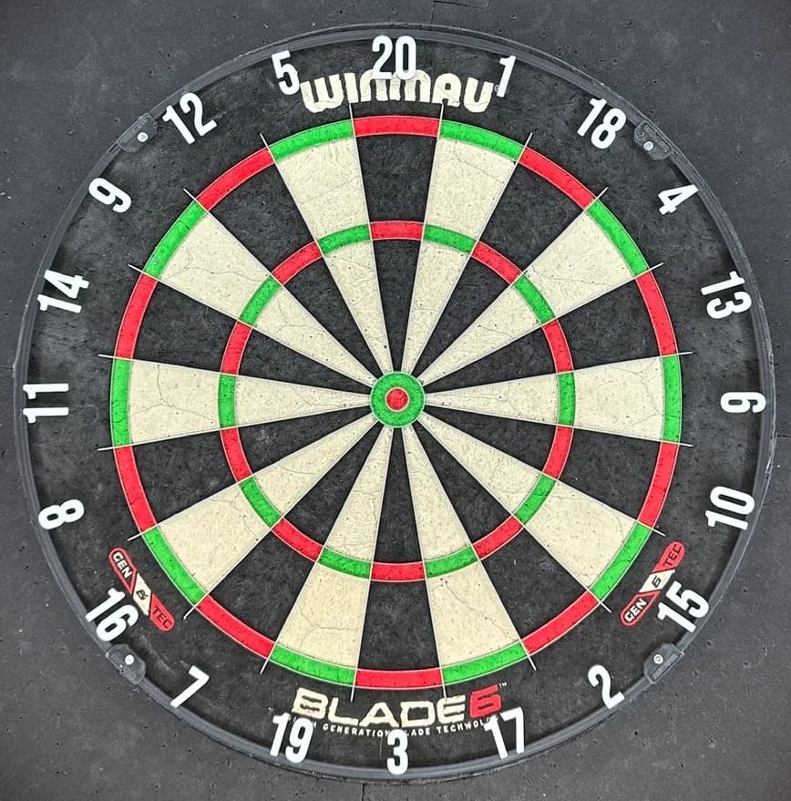 Dartboard Number Ring – Black & White, Fits Winmau Blade, TOR, One80, Red Dragon