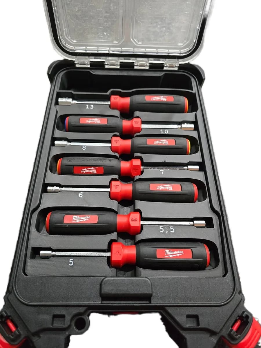 Milwaukee Packout Insert Liner for Hollow Shaft Nut Drivers
