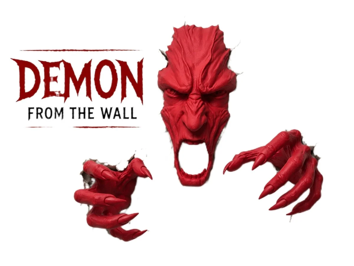 Demon from the Wall Decoration 3 Piece Set for Halloween Haunted House