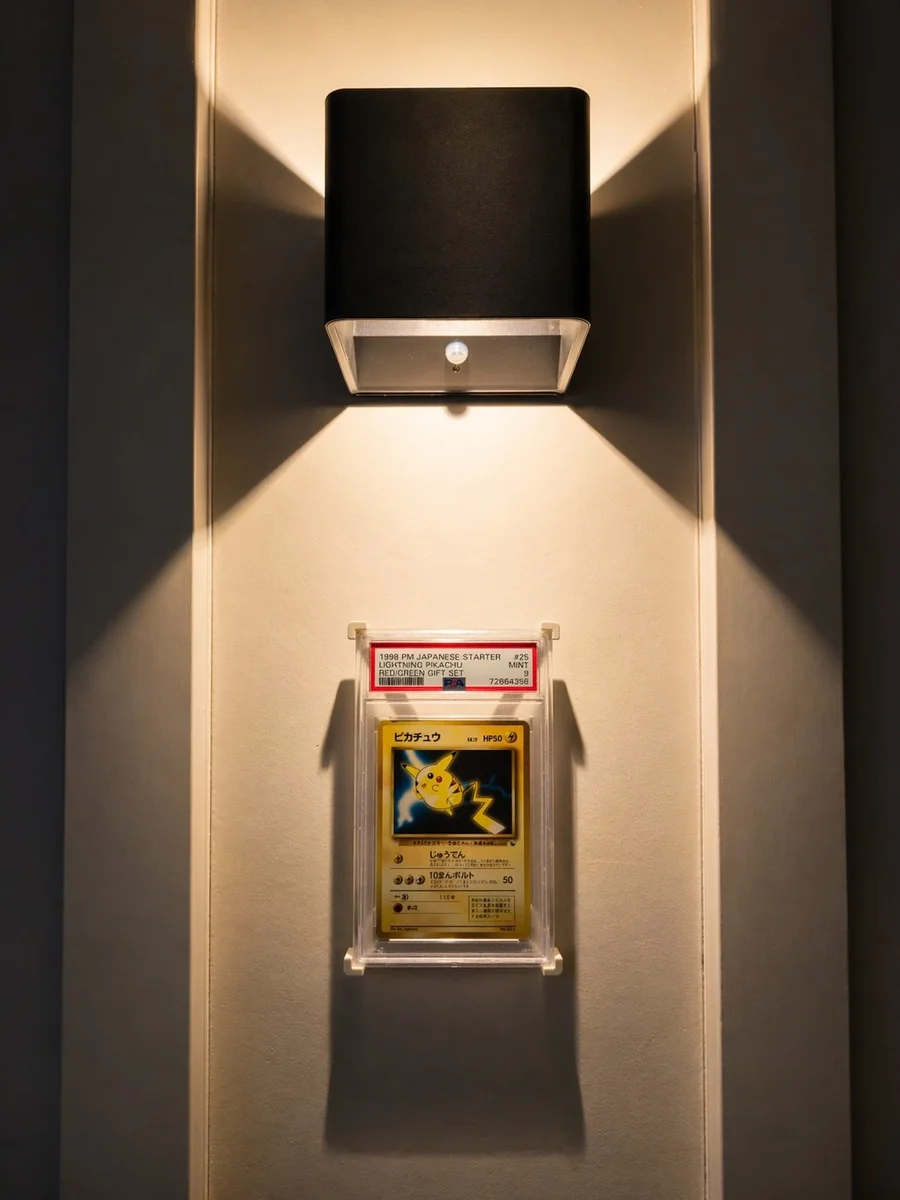 Floating PSA Graded Card Slab Wall Mount Display for Pokemon Trading Cards