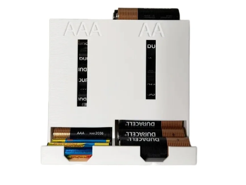 Battery Organiser and Dispenser for AA and AAA Batteries