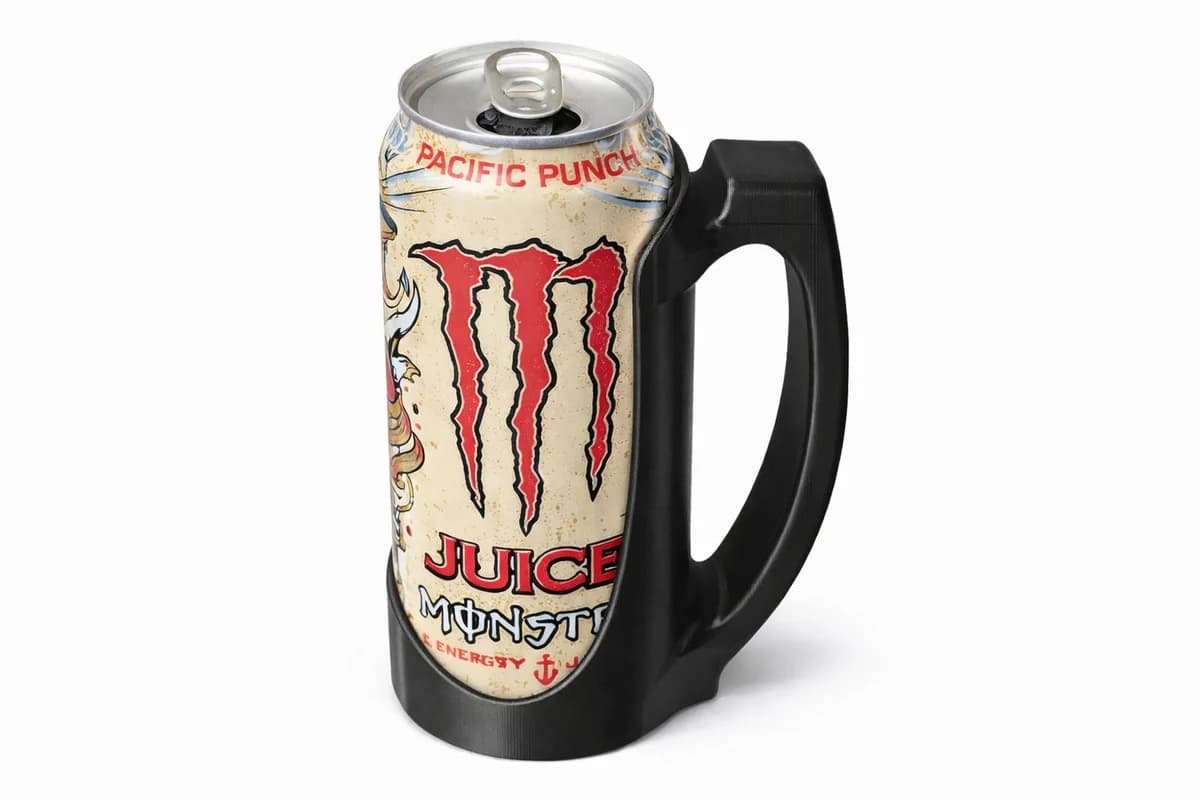 500ml Energy Drink Can Holder with Handle | Fits Monster, Relentless | Mug Style photo 2