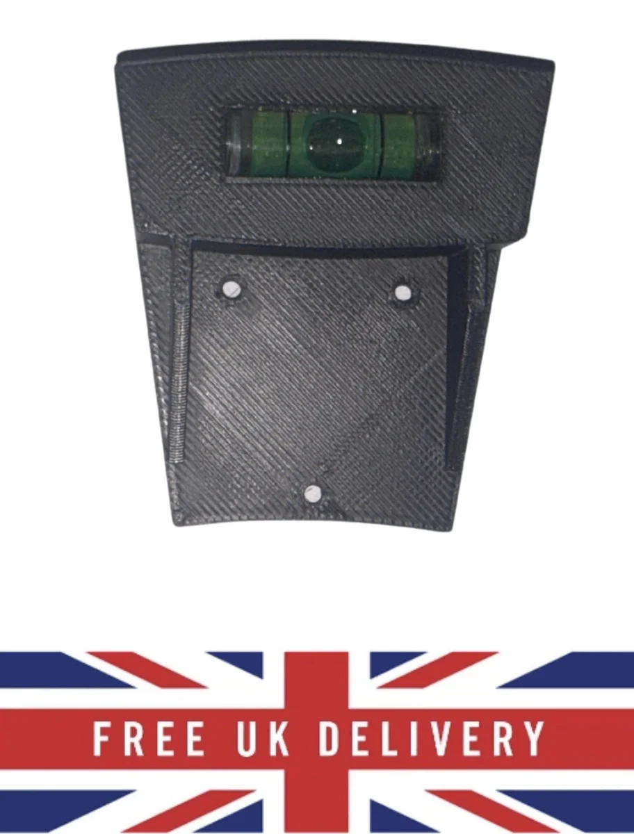 Darts Board Level - Black Top 20 Section Fitting with Integrated Spirit Level