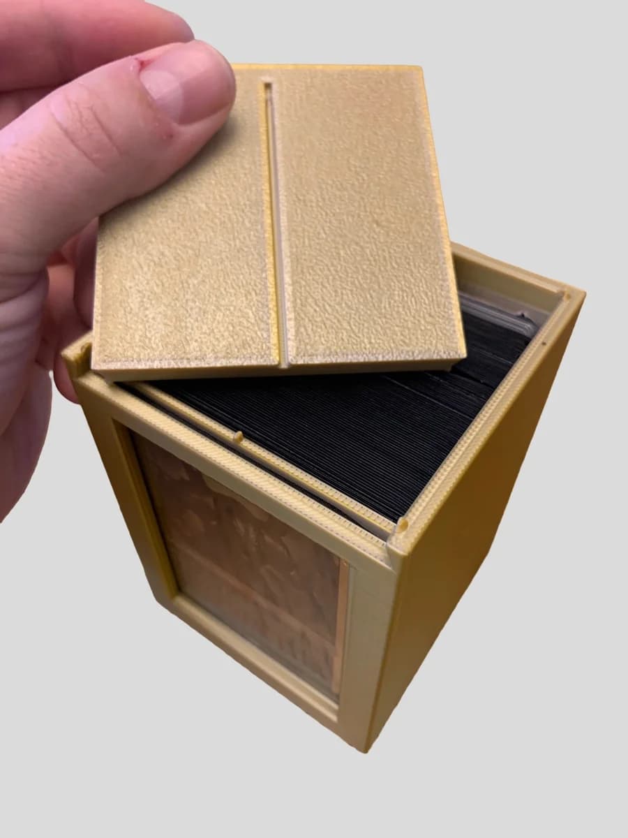 100 Card Deck Box - MTG Commander | Stackable | Window Display | Various Colours photo 4