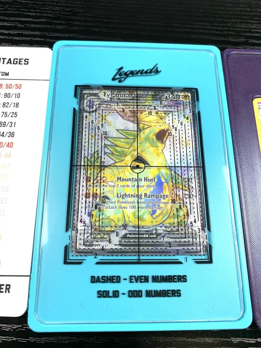 Trading Card Centering Tool Holder Tray for Pokemon & Sports Grading