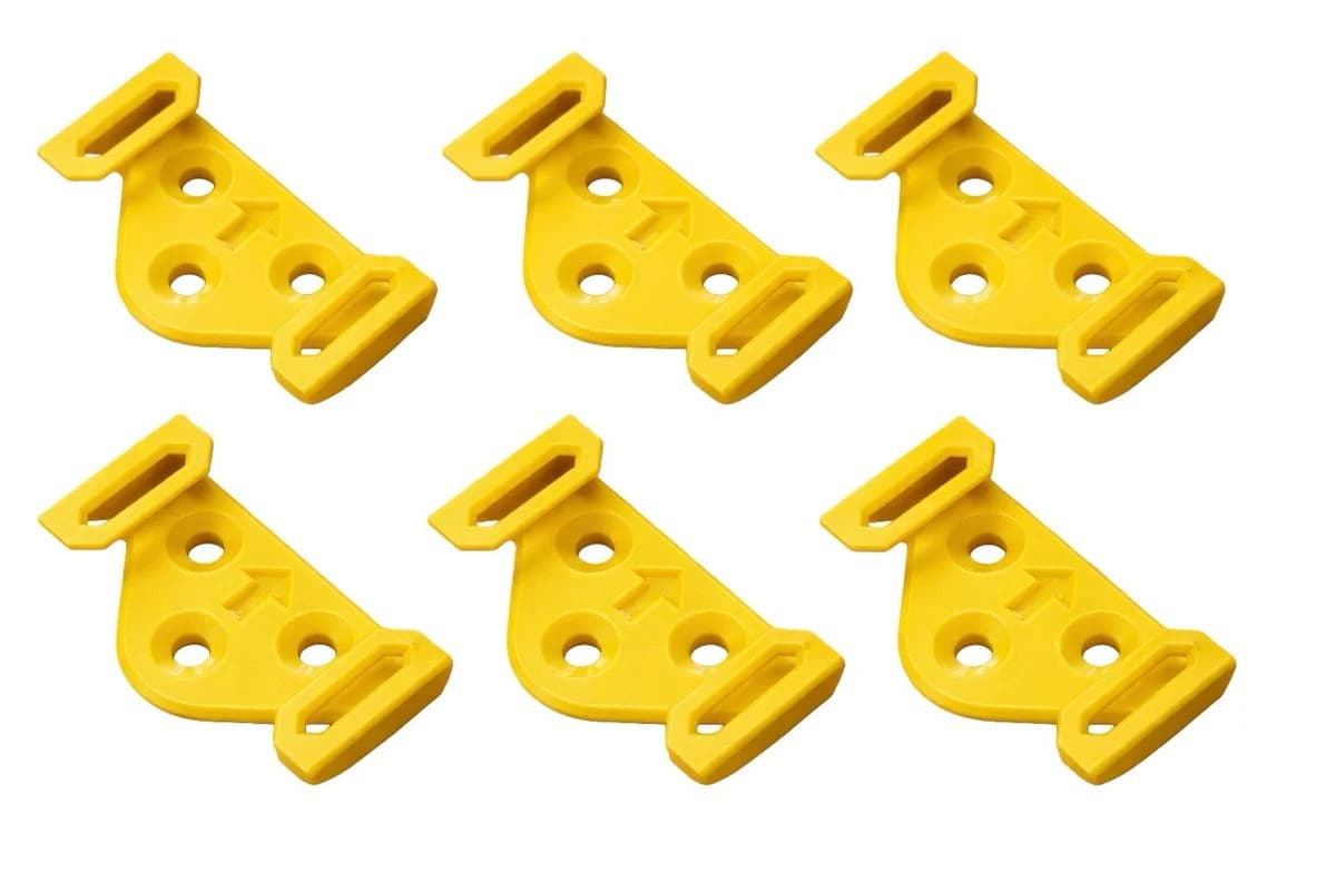 6x Wall Mount Holder for DeWalt 18V/20V Batteries – 3D Printed Rack Dock