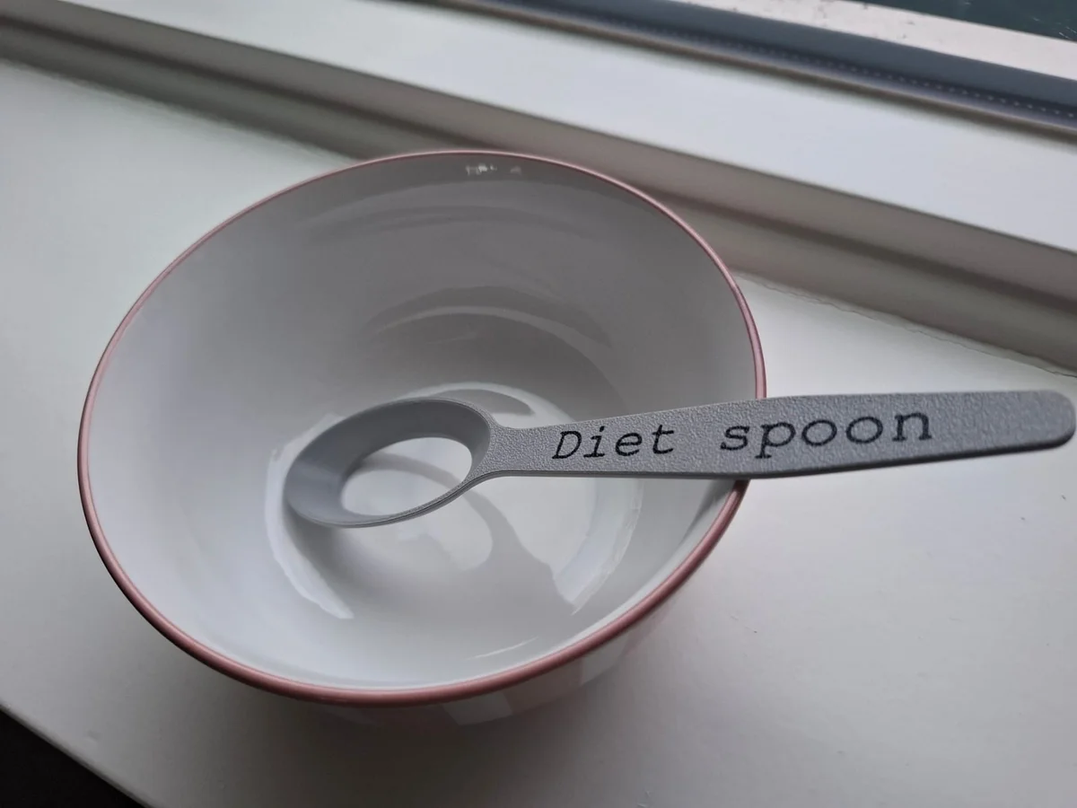 Novelty Diet Spoon Gag Gift for Dieters & Fitness Fans Secret Santa Prank Joke
