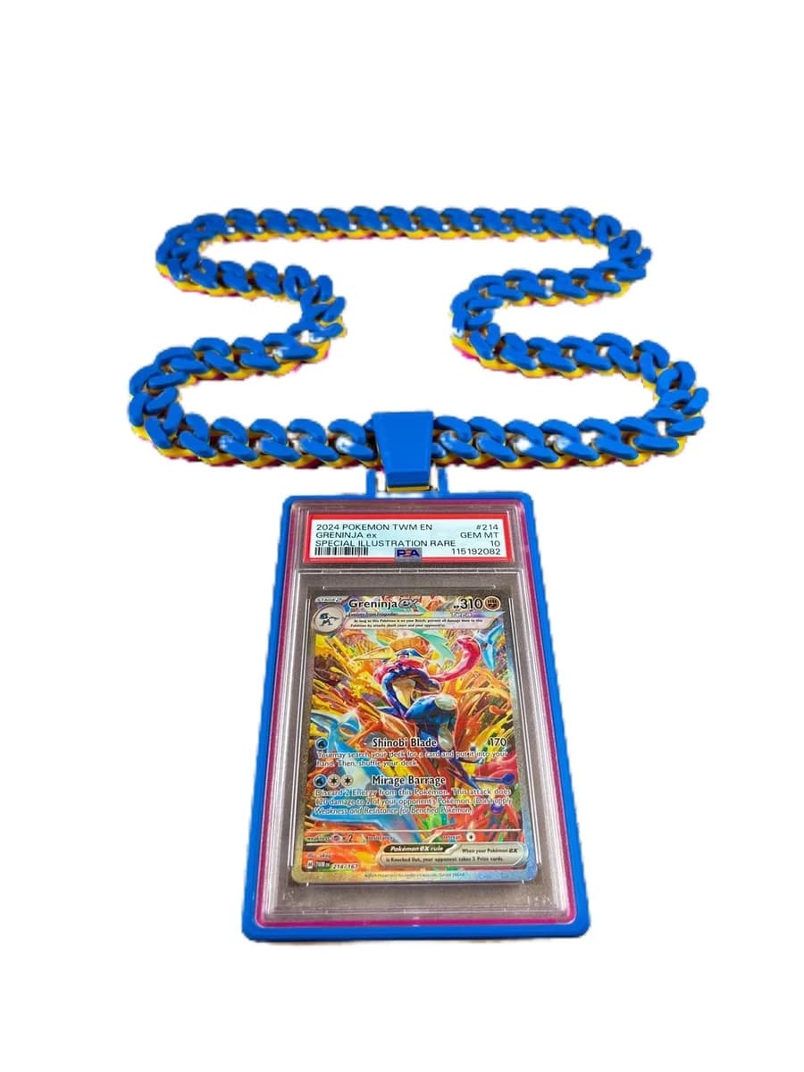 PSA Graded Card Slab Chain Necklace for Card Collectors