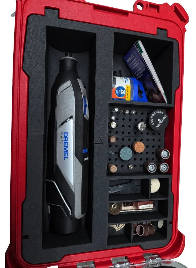 Milwaukee Packout Insert Liner for Dremel 8000 Series Rotary Tool