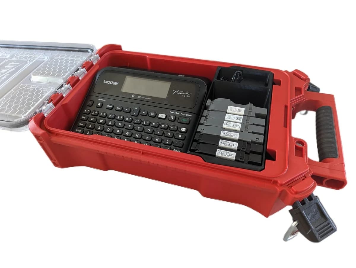 Milwaukee Packout Insert Liner for Brother P-Touch D610BT Label Printer