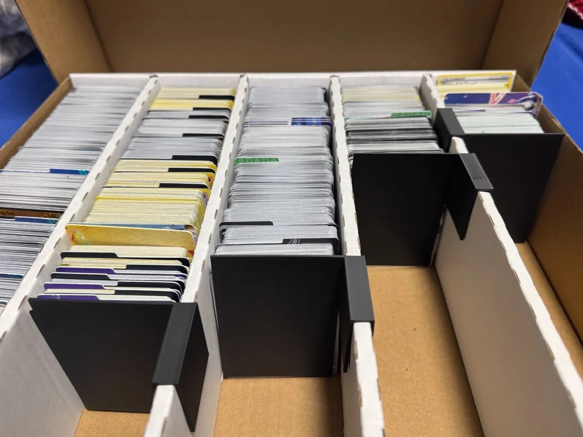 Trading Card Box Divider and Stopper for TCG Collections