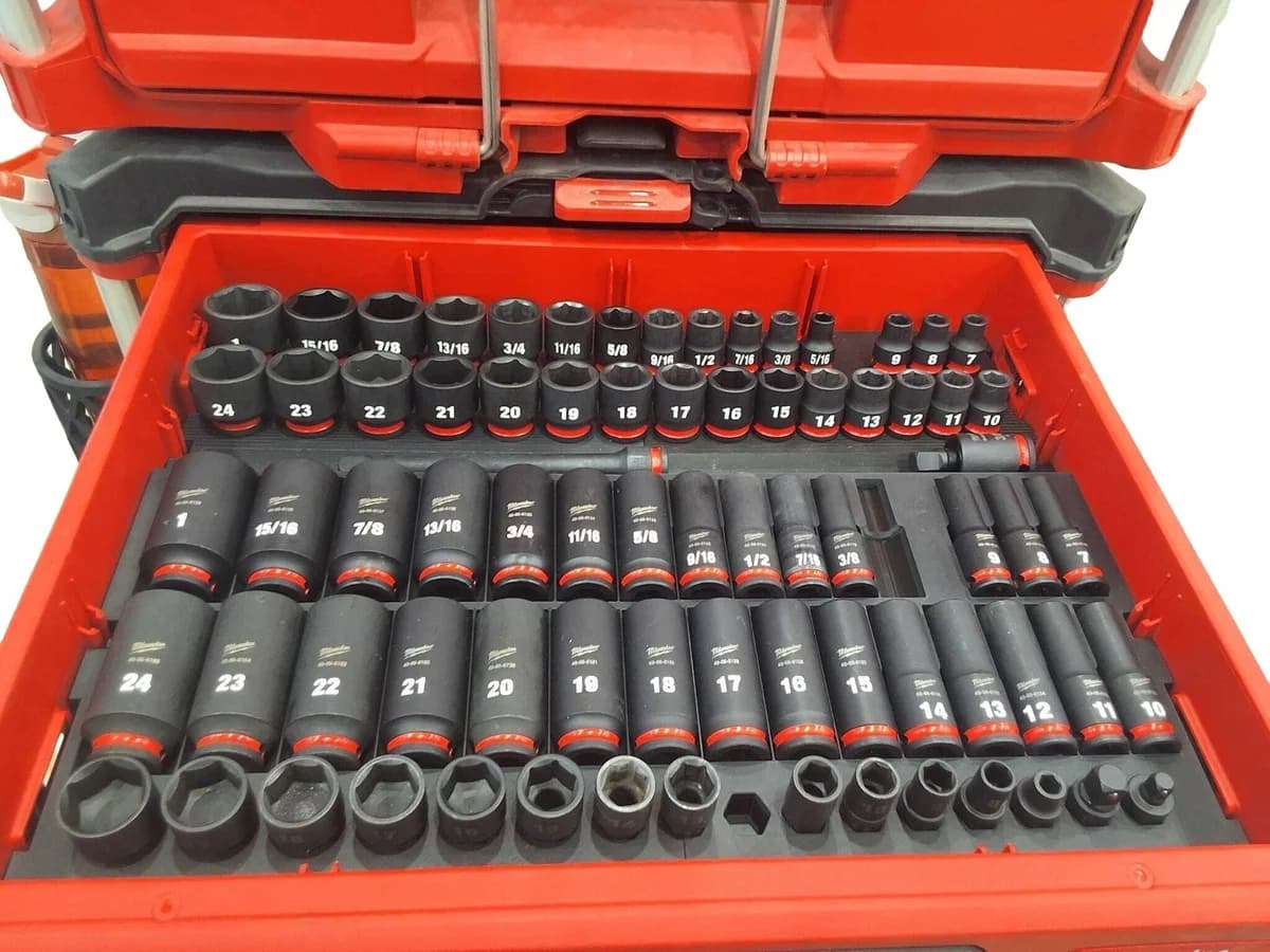 Milwaukee Packout 3 Drawer Insert Liner for 1/2" SAE & Metric Socket Set Tray