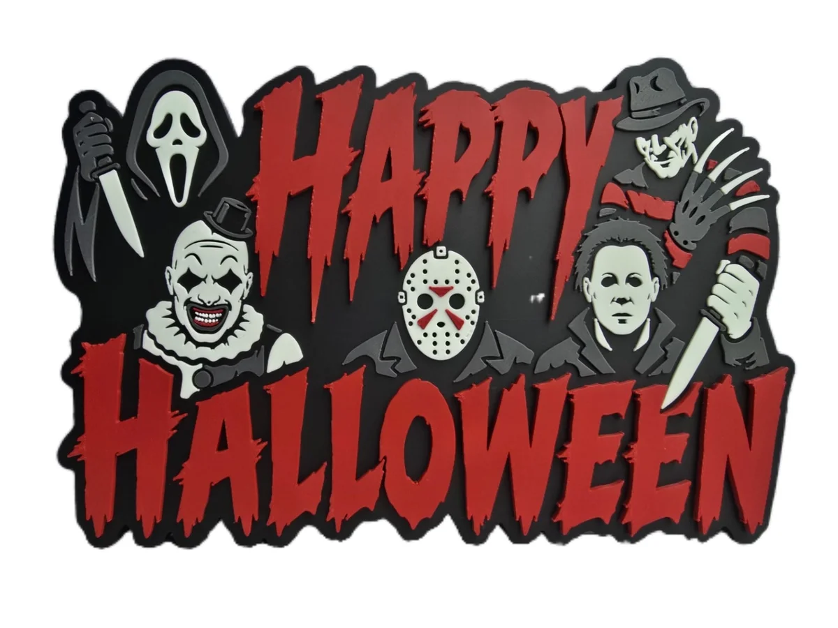 Horror Movie Halloween Decorative Sign for Home Decor